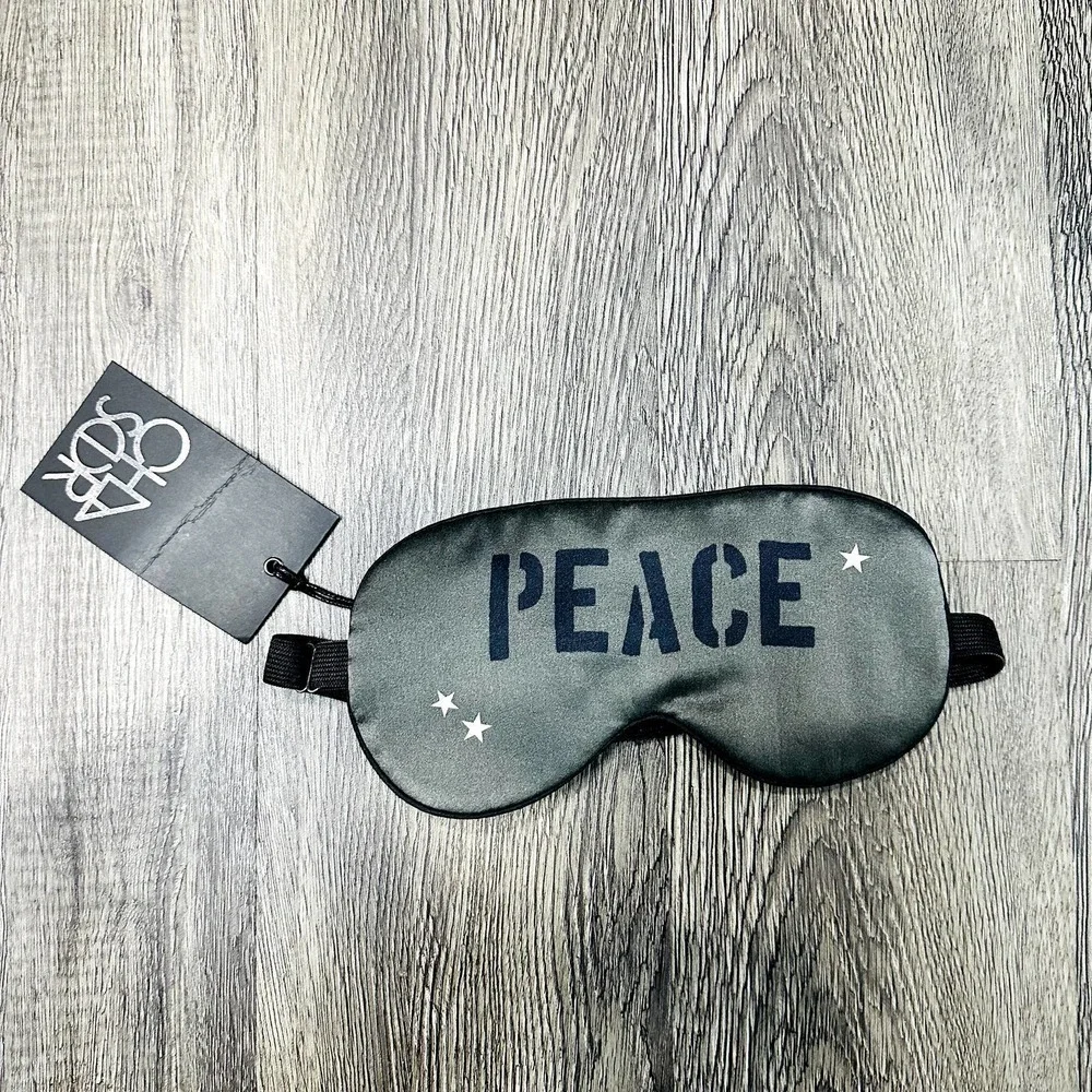 Chaser NWT Peace Time Sleep Mask Blindfold Adjustable Strap Elastic Dark Olive
